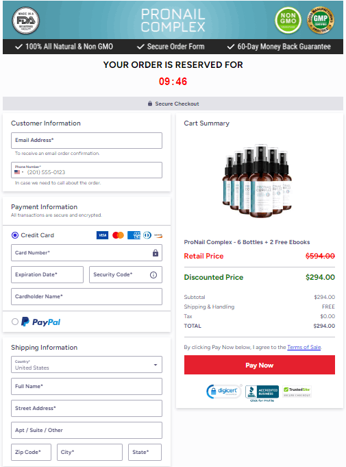 Pronail Complex order